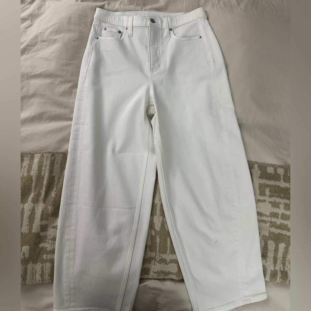 SPANX Women's High Rise White Jeans